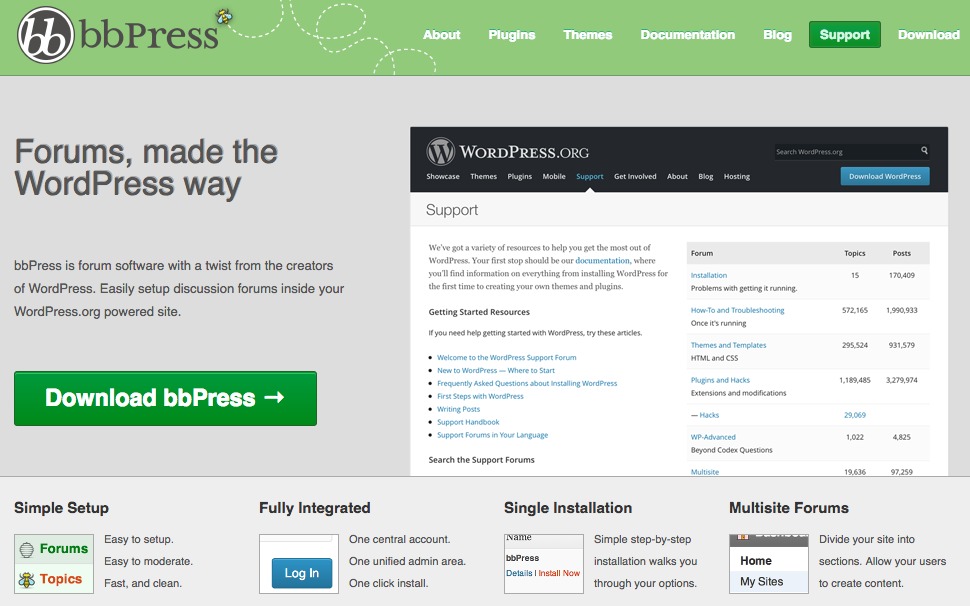 Forums, made the WordPress way