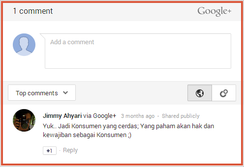 Cara Memasang Komentar Google+