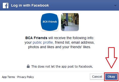 BCAFriends login facebook