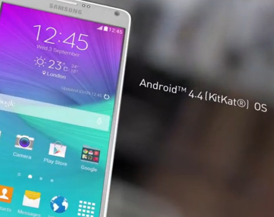 HP android kitkat Samsung GALAXY Note4 Feature