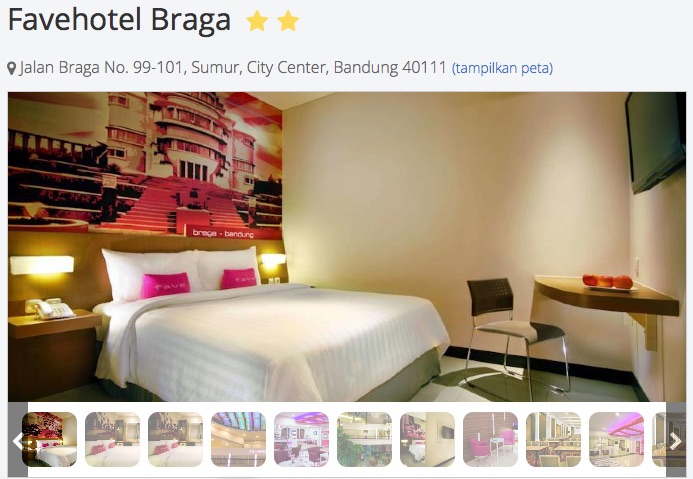 Booking Kamar Favehotel Braga Bandung