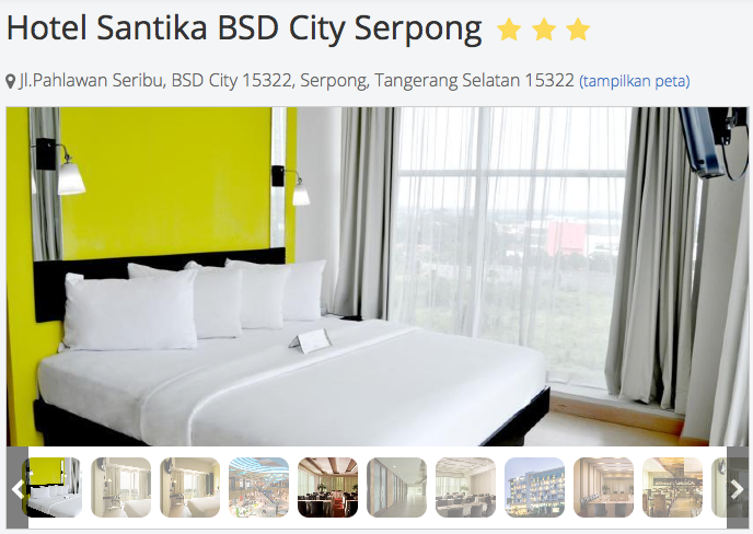 hotel santika bsd city serpong