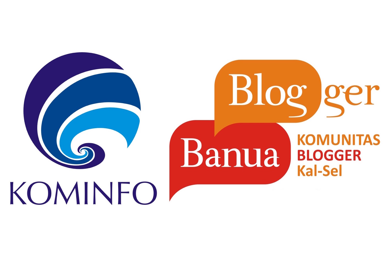 Logo Kementerian Komunikasi dan Informasi dan Blogger Banua