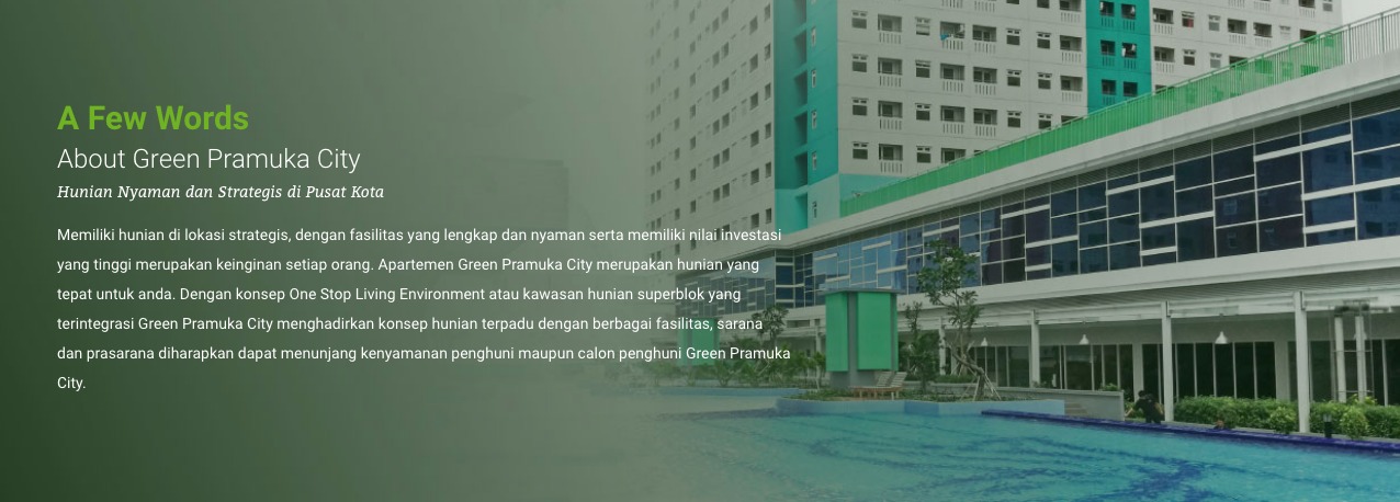 Apartemen Green Pramuka City Jakarta Pusat